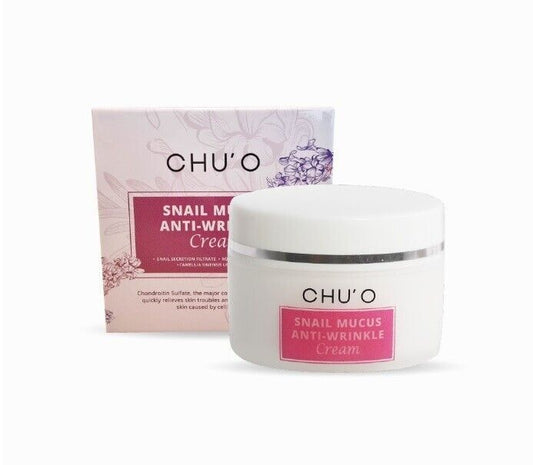 CHU’O Snail Mucus Anti Wrinkle Cream Increase moisture Gently nourish skin 30ml.