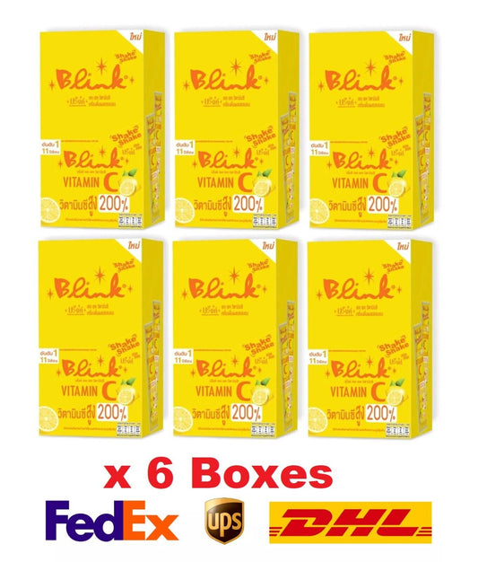 6x Blink Shake Shake Instant Drink Vitamin C Lemon Skin bright boost immunity