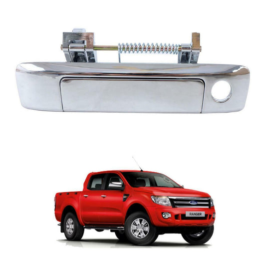 2012-19 Fit Ford Ranger T6 XLT Tailgate Door Handle Chrome 1 Key Hole Rear