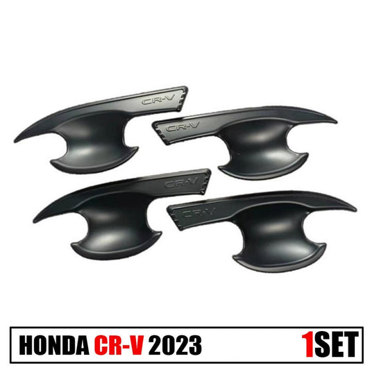 4 Doors Handle Bowl Cover Matte Black Fit Honda CRV CR-V 2023 LX EX