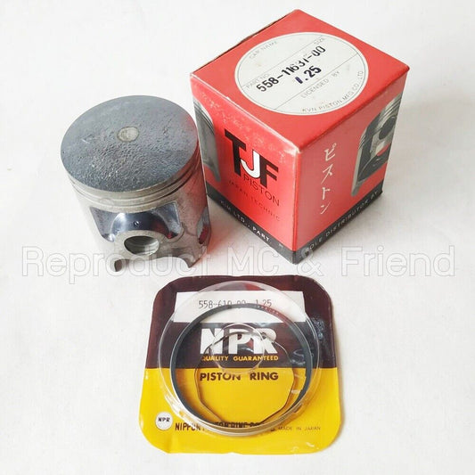 Yamaha DT100 ('76-'80) MX100 ('79-'83) Piston & Ring Set OS 1.25 (Dia=53.25mm.)