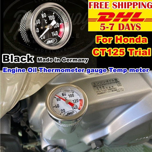 Black6 Engine Oil Thermometer Gauge Temp Meter For Honda Trail Hunter CT125