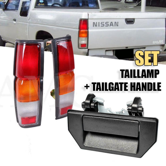 Set Tail lamp Tailgate Handle For Nissan Navara Frontier D21 K925 993 Pickup