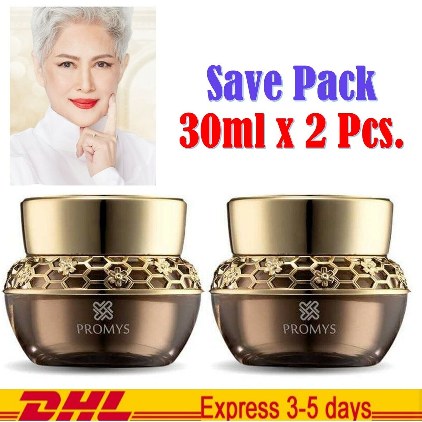 2 x PROMYS Adbance Age Reverse 5 Wrinkles Dark Spots Fade Nourish Radiance Skin