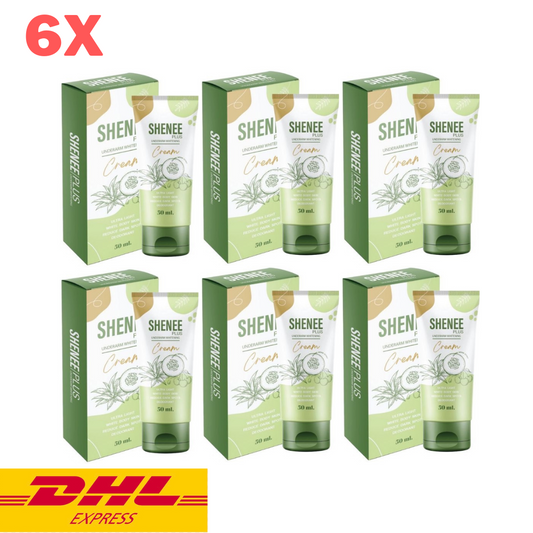 6x Shenee Plus Underarm Cream Deodorant Armpit Whitening Reduce Dark Spots 50ml