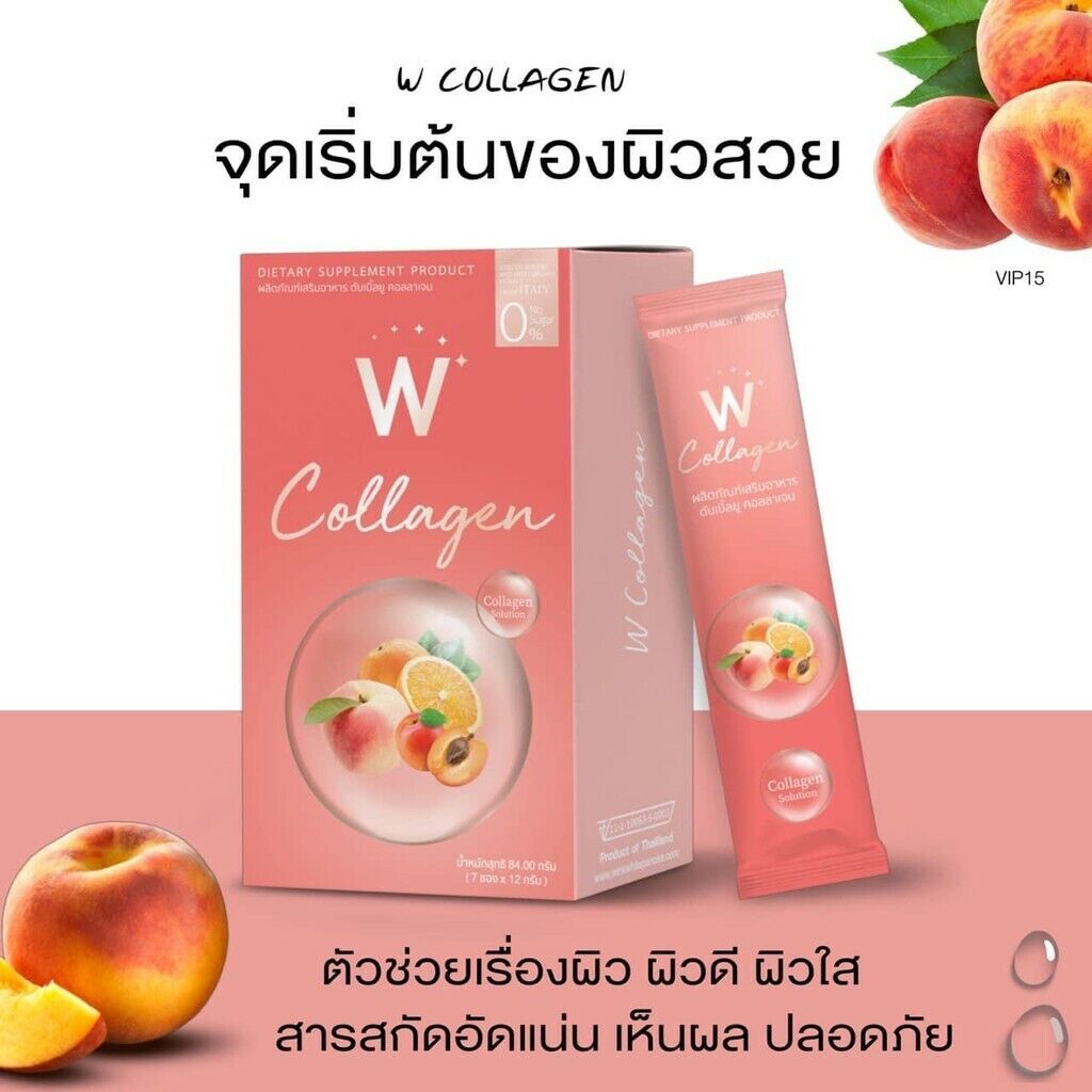 8x W Collagen Wink White Powder Drink Whitening Anti-aging Radiant Smooth Skin