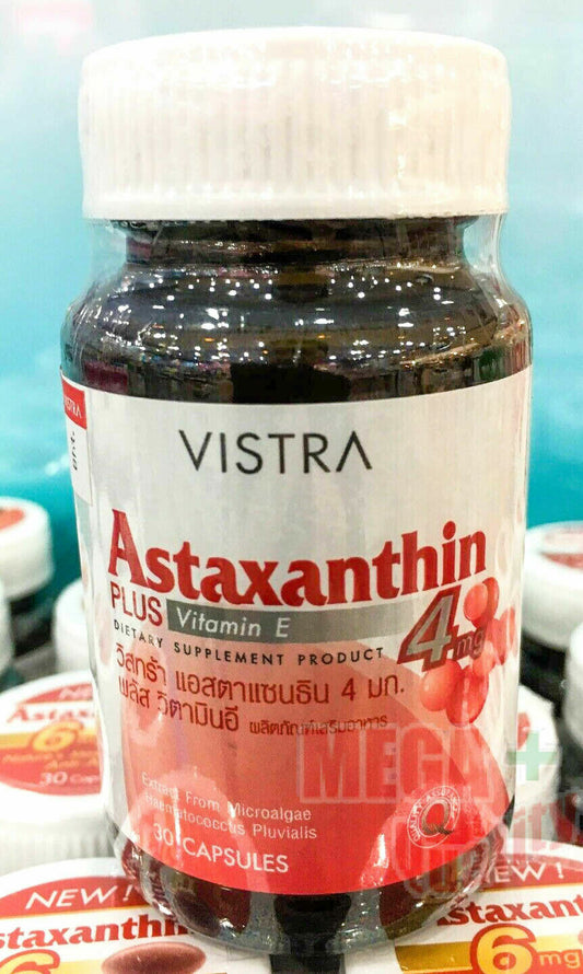 4mg Vistra Astaxanthin Red Algae Reduce wrinkles And anti-oxidants Rich Vitamin