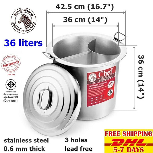 P12 Stock Soup Lid Cooking Pot Thai Noodle Glass Instant Bowl Stainless Steel