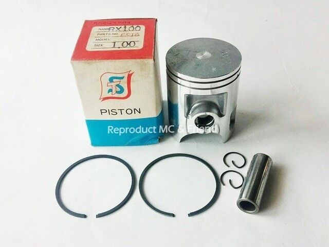Yamaha RX100 Piston+Ring+Pin+Clips Set Size Oversize 1.00 (Diameter = 53.00mm.)