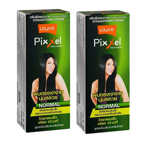 2X Lolane Pixxel Professional Hair Straightening Cream 110ml. # Normal