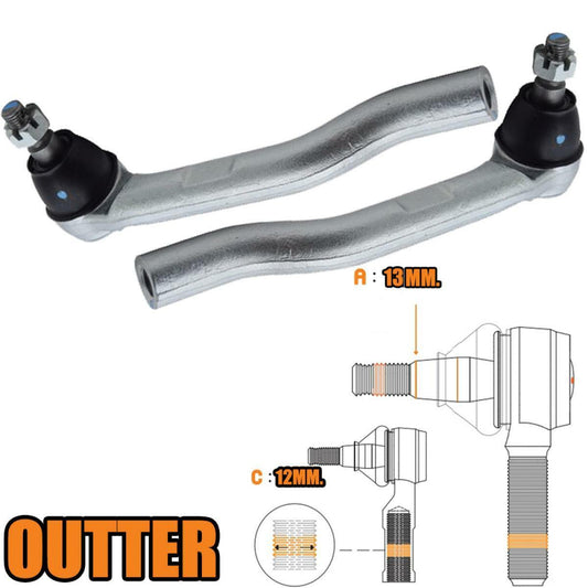 2 PCs Tie Rod End Outer For Honda City ZX 2003 2004 05 06 2007 Sedan