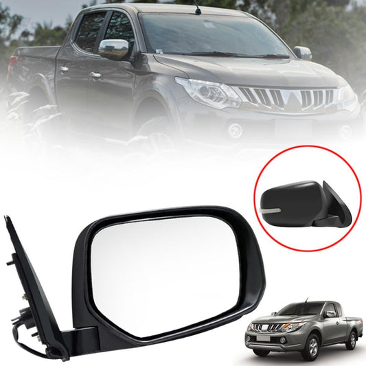 Side Mirror Electric RH Right Black For Mitsubishi Triton L200 MQ 2015-2018