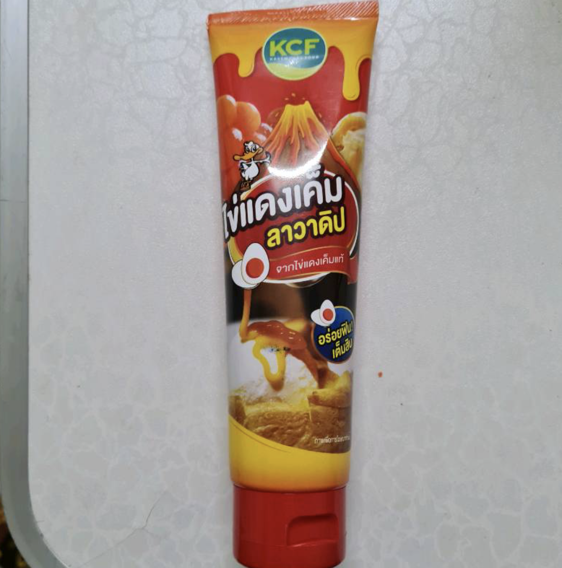2x Salted Egg Yolk Sauce KCF Thai Style LAVA Dip Squeezable Tube Yummy 185g