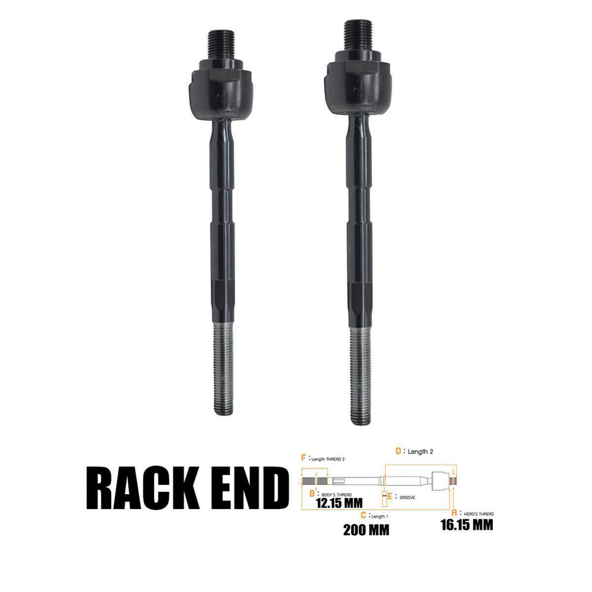 2x Steering Rack End For Chevrolet AVEO 2006 2007 2008 2010-2014 Sedan