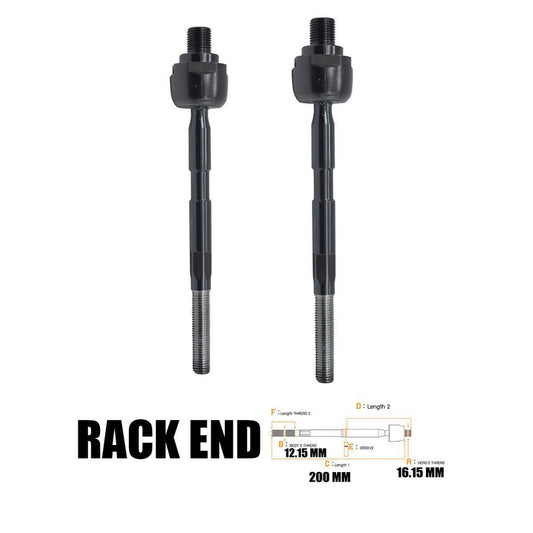 2x Steering Rack End For Chevrolet AVEO 2006 2007 2008 2010-2014 Sedan