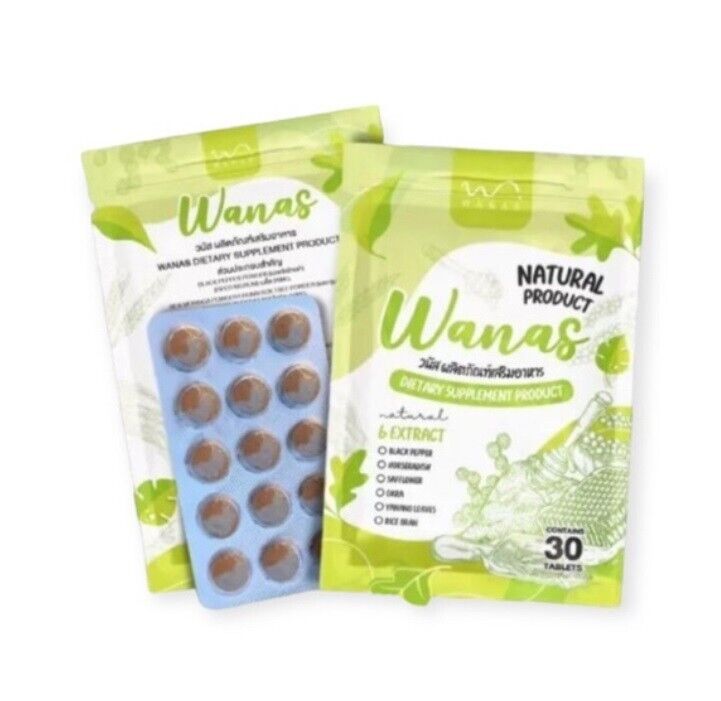 Wanas Detox Herbs balance excretion remove toxins flat tummy skin bright 60 tabs