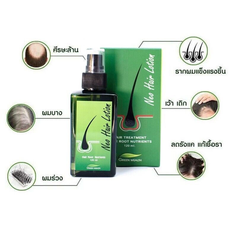 6x Neo Hair Lotion Root Treatment Nutrients for Loss Hair, Longer Hair 120 ml