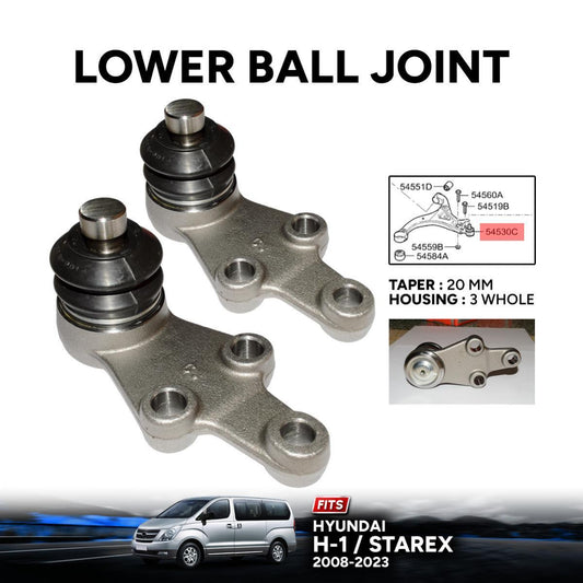 2 PCs Lower Ball Joint For Hyundai H-1 Starex iLoad iMax i800 TQ Van 2008-2023