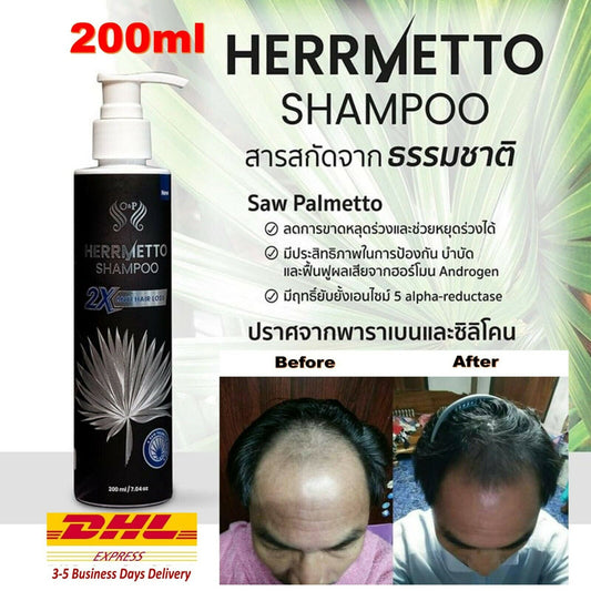 Saw Palmetto DHT Blocker System Shampoo Stop Hair Loss Strong Hair Roots 200ml