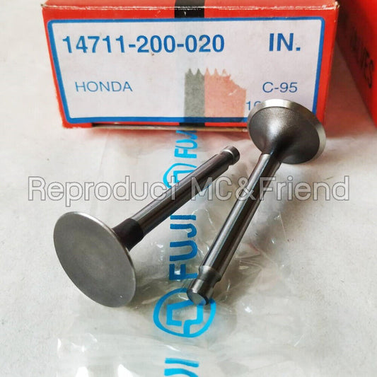 Set 2 pcs: Honda C92 C95 CA92 CA95 CB92 Inlet Valve Engine FUJI Japan