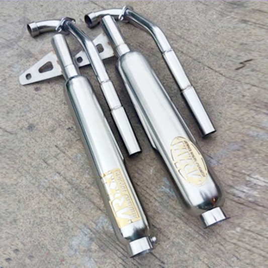 Twin Full Exhaust System For Honda CT125 CT110 Ct 125 Ct 110 Stainless Steel