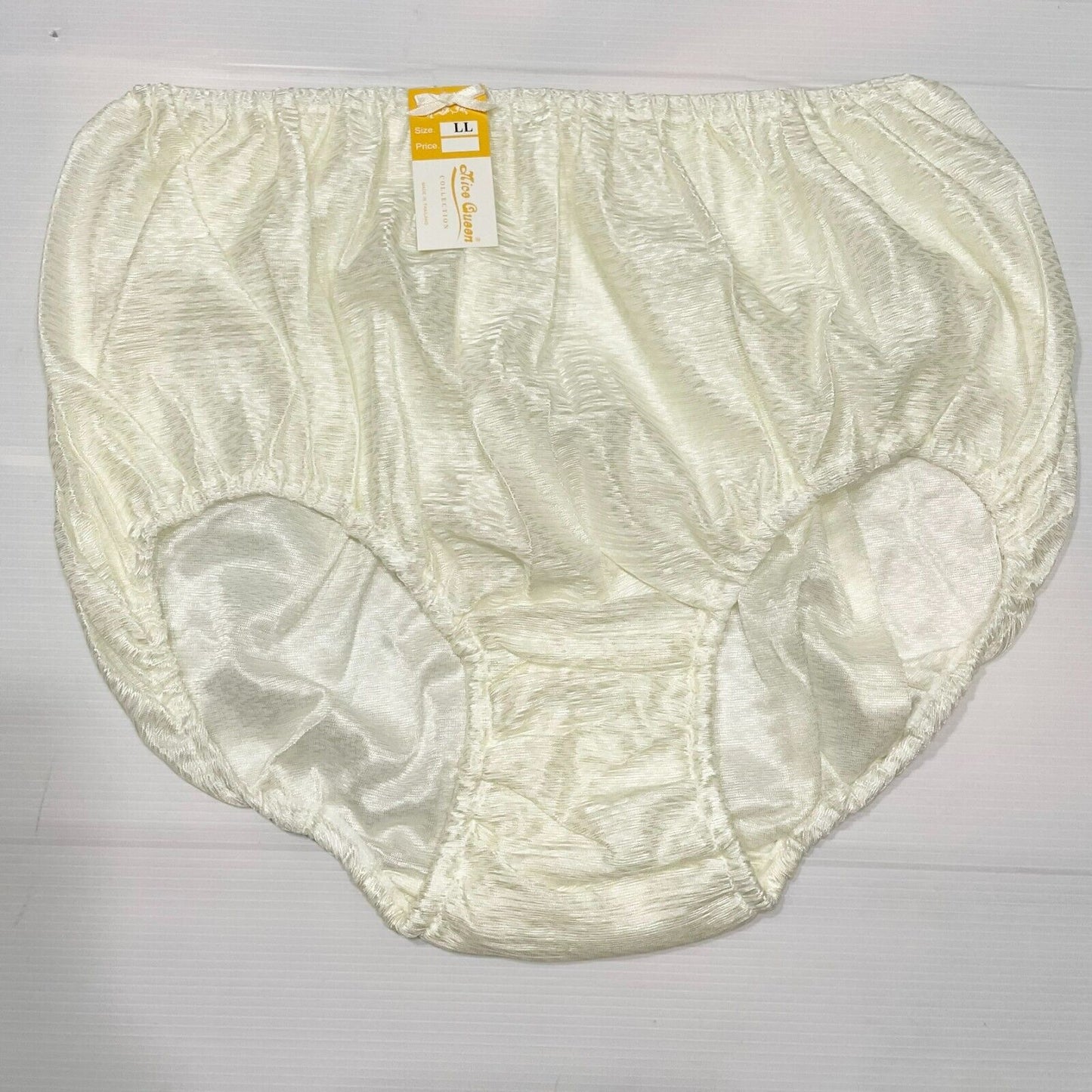 x6 Vintage Nylon Silky Panties Women Knickers Hi Briefs Sissy Underwear Size LL