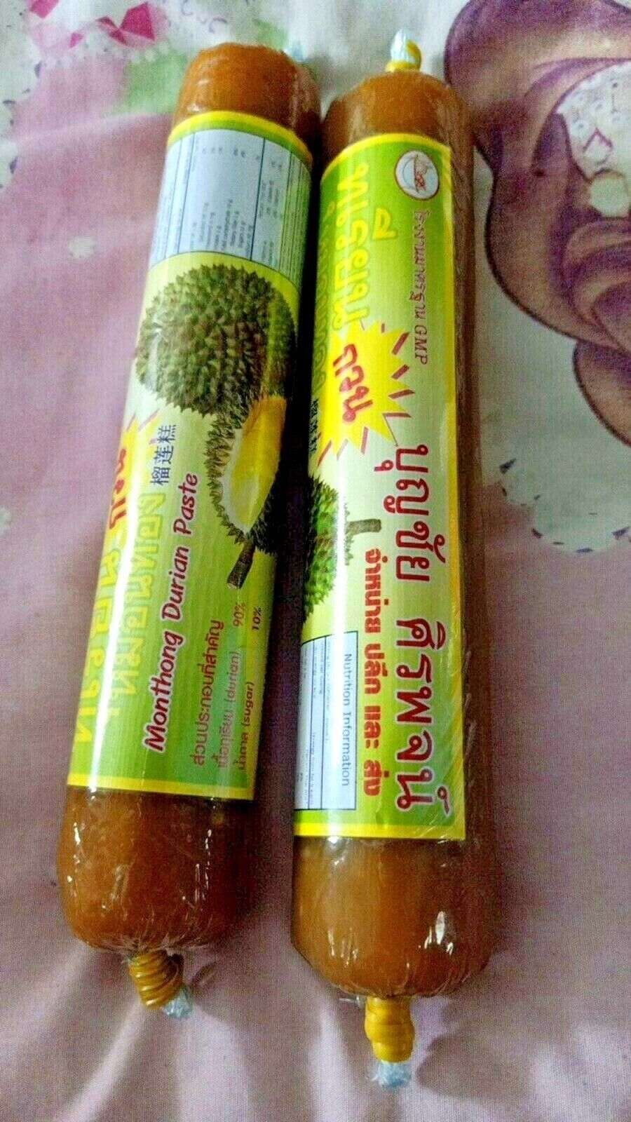 100g Monthong Durian Paste Thai King Fruit Premium Delicious Snack Food x 10