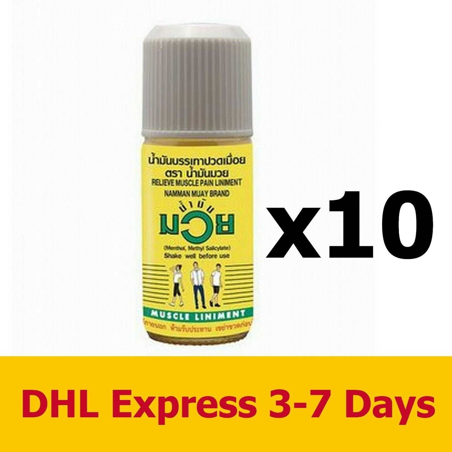 10x60ml Muay Thai Boxing Liniment Namman Muay Thai Oil Kickboxing Sport Training