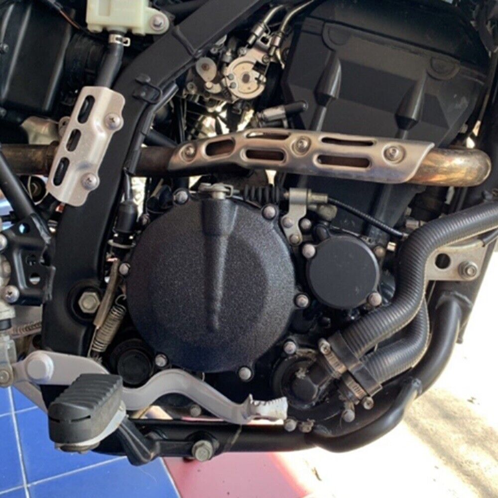 Engine Guard Cover Kawasaki KLX250 D-TRACKER250 Frame Protector Black Plastic