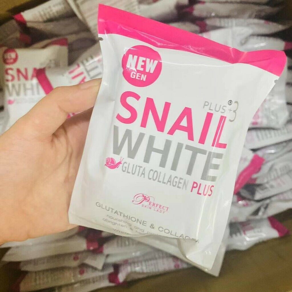 5x Snail White Gluta Collagen Plus 3 Whitening X10 Soap Bar Skin Nourishing 80 g