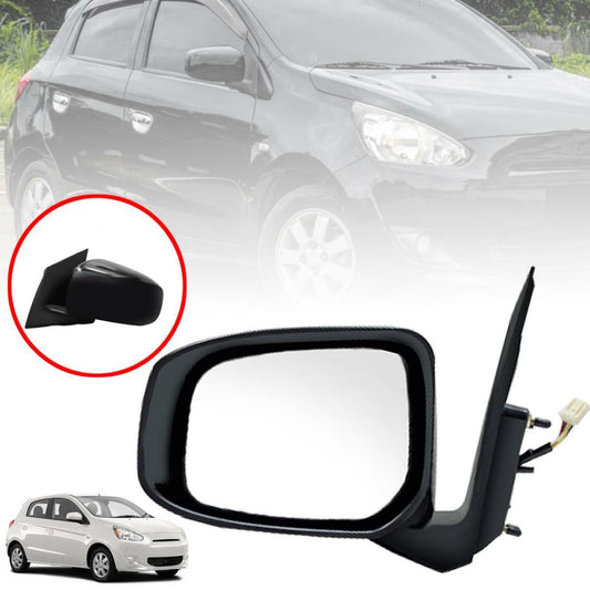 Side Mirror LH Left Black For Mitsubishi Mirage Space Star Hatchback 2012-2016