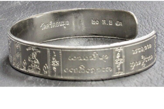 Bangle Talisman Bracelet Kruba Noi Thai Buddha Amulet Wat Sridonmoon Temple