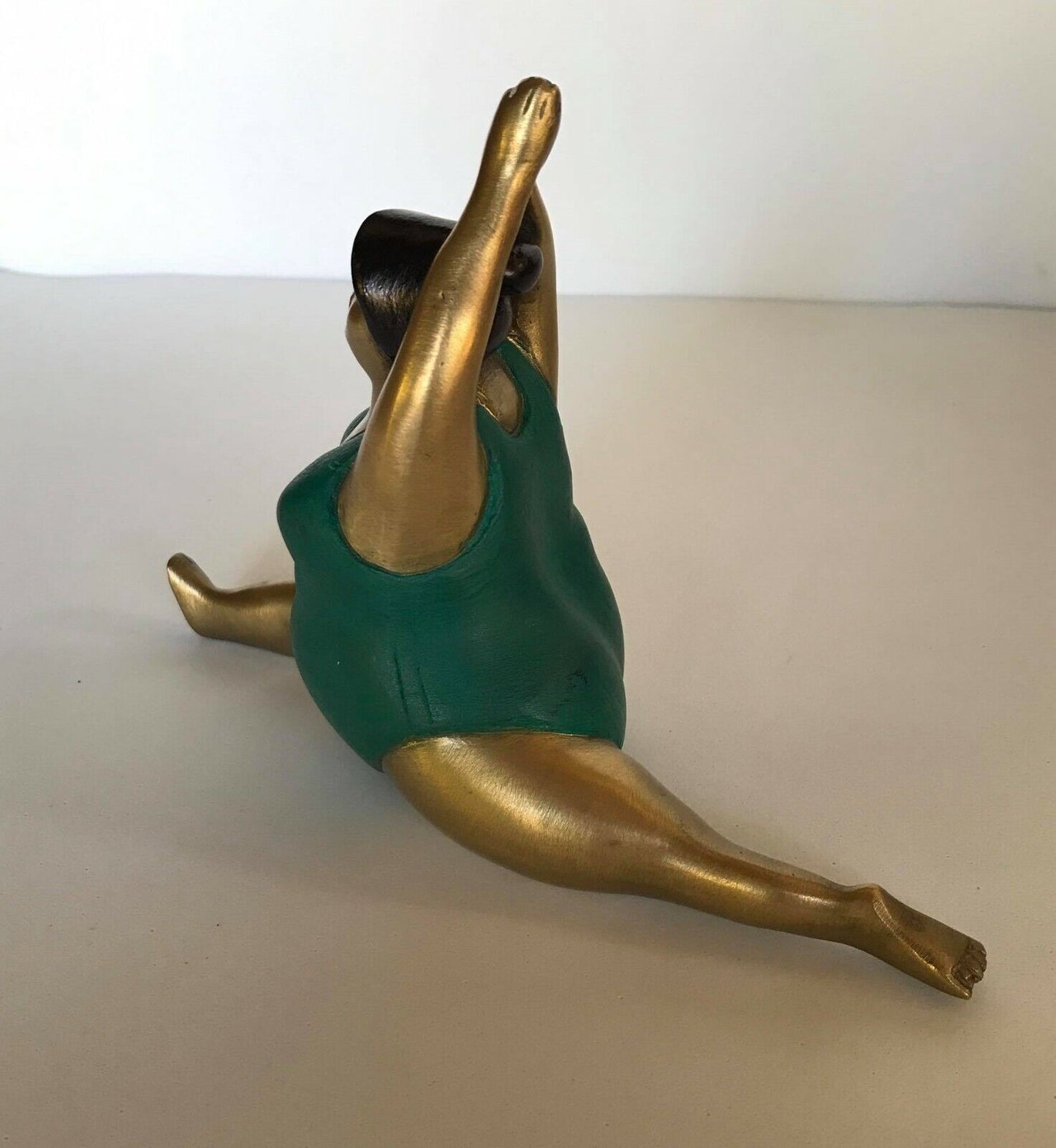 Yoga Lady Statue Fat Woman Art Sculpture Brass Thai Solid Home Decor Gift # 3