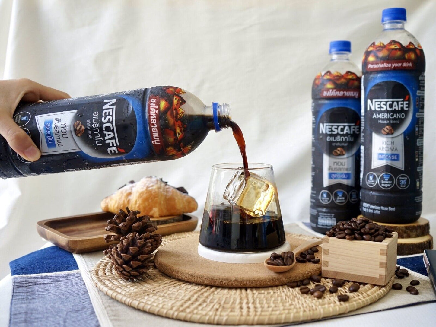 3x 950ml. Nescafe Americano House Blend Ready-to-drink Ice Hot Beverage Intense