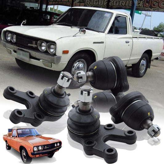 4x Lower Upper Ball Joints For Nissan DATSUN 620 720 Pickup 2WD 4WD 1973-1985