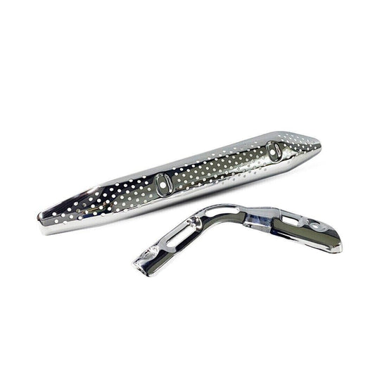 CHROME EXHAUST MUFFLER PIPE HEAT SHIELD PROTECTOR FOR HONDA CT125 TRAIL 20-2023