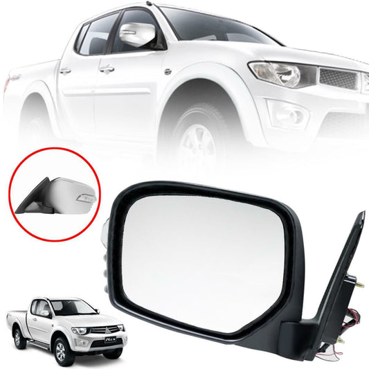 Side Mirror Electric Chrome LH Left For Mitsubishi Triton L200 2005-2013 Pickup