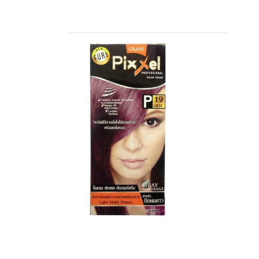 Lolane Pixxel Color Cream Gray Coverage P19 5.22 Light Violet Brown 100 ml
