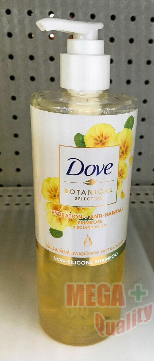 450ml Dove botanical hydration + anti hair fall primrose non silicone shampoo