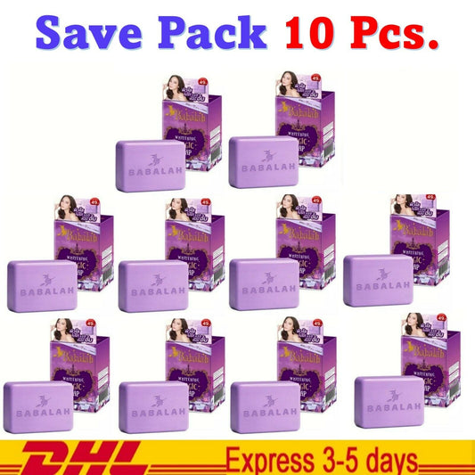 10x Babalah Magic Soap Natural Extract Purple Vegetable for Body Radiance Skin