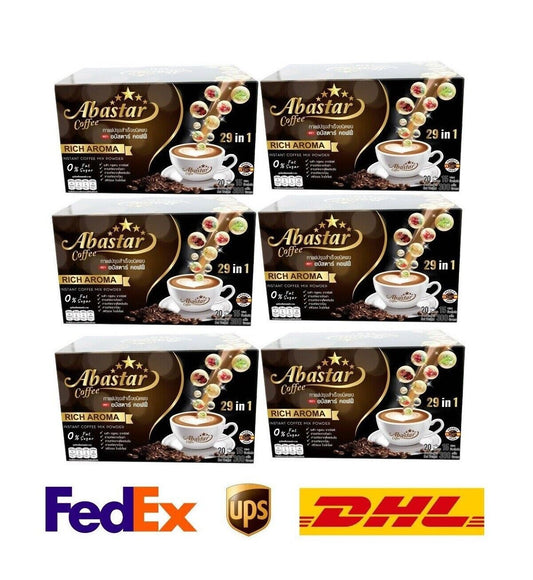 6x Abastar Coffee Healthy Drink Sugar Free Low calorie Weight Management Slim