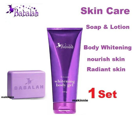 Babalah Whitening body purple vegetable gel & Magic soap Radiant Skin care