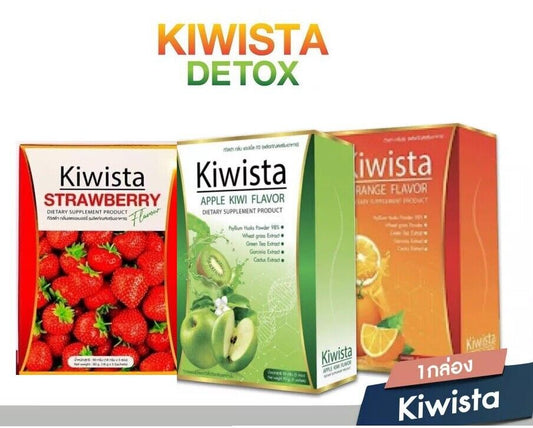 Kiwista Detox Drink Apple Kiwi Orange Strawberry Flavor Fiber Clean belly Body