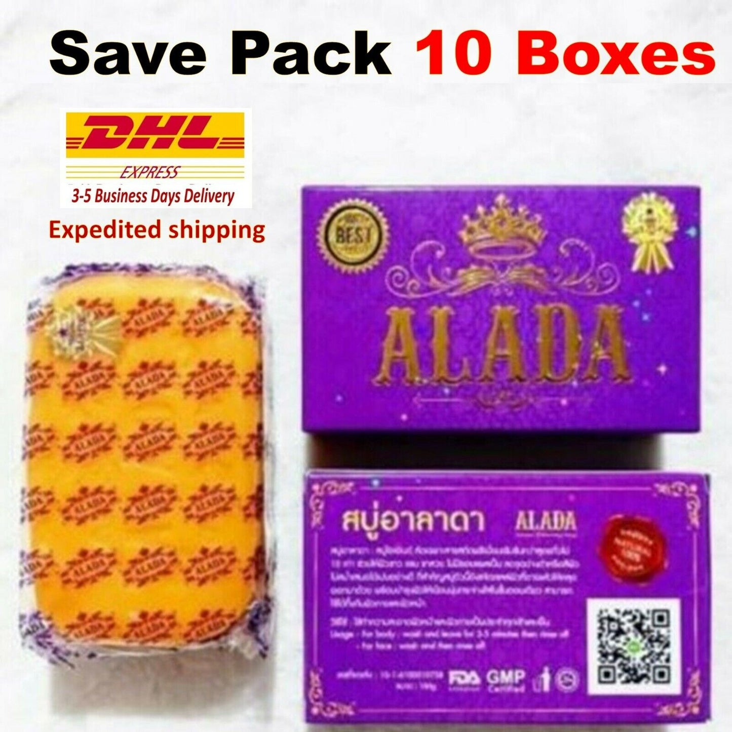 10x ALADA Soap Instant Authentic Natural Soap Radiant Skin Remove Freckles 160g