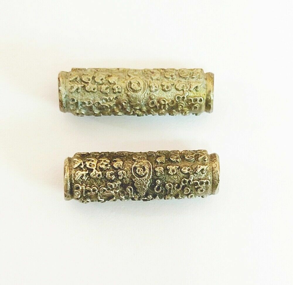 2pcs Takrut Luck Stealing Thai Amulet Magic Fortune Rich Luck Love Charm Arjan O