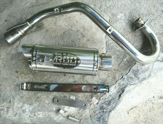 2018 2019 2020 Honda z125 Monkey 125 racing high exhaust pipe mount full Silver