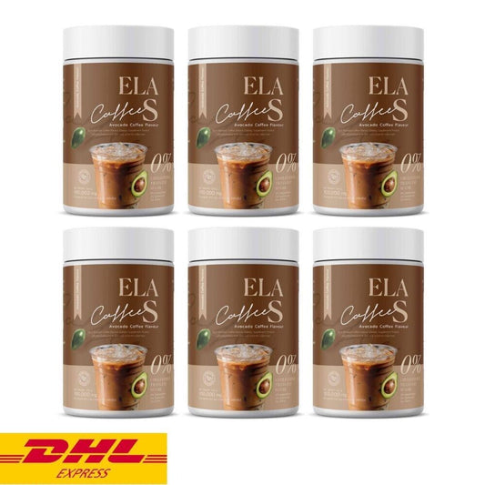 6x ELA S Coffee Instant Powder Mix Drink Avocado No Sugar Control Hunger Diet