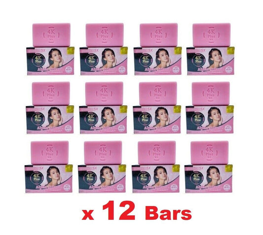 12x 4K Plus 5x Facial Soap with Vitamin B3, E, C Skin soft, moisturized, bright