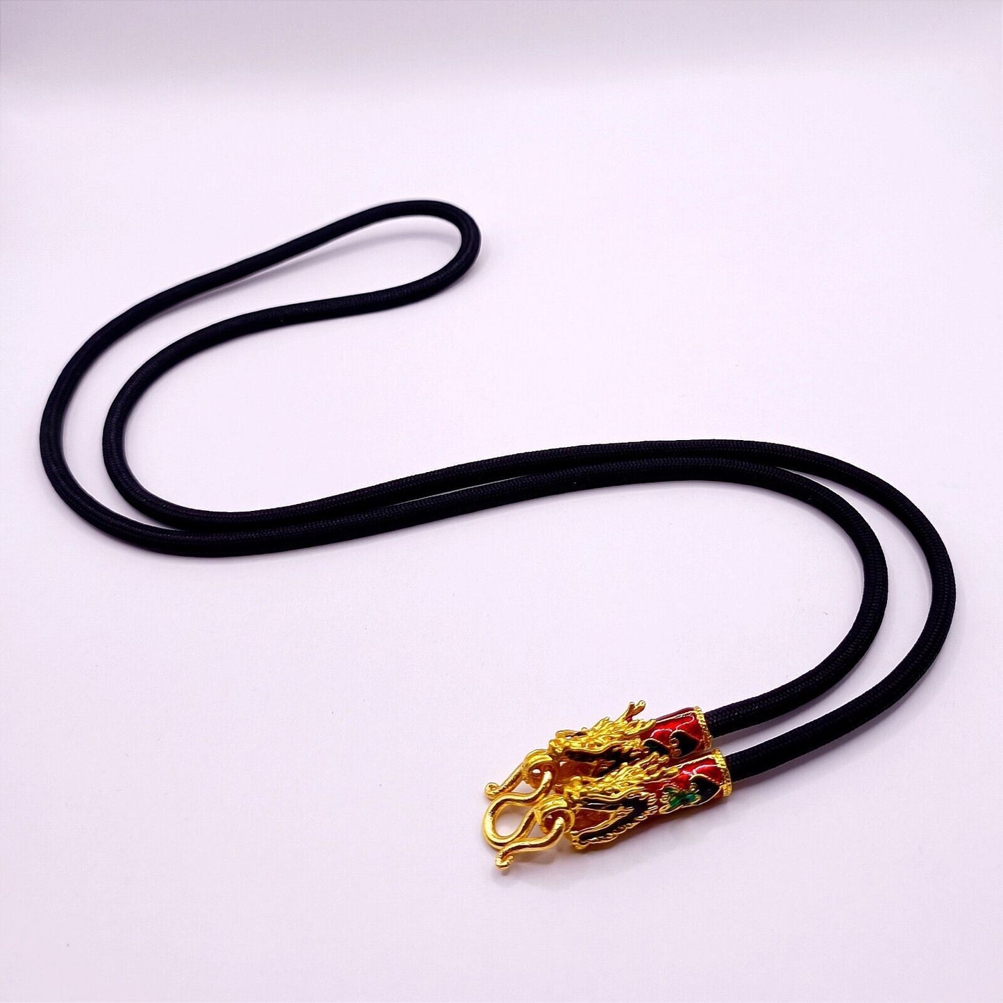 1 Hook Rope Necklace Gold Micron Pendant Thai Amulet Magic Buddha N014 Handmade