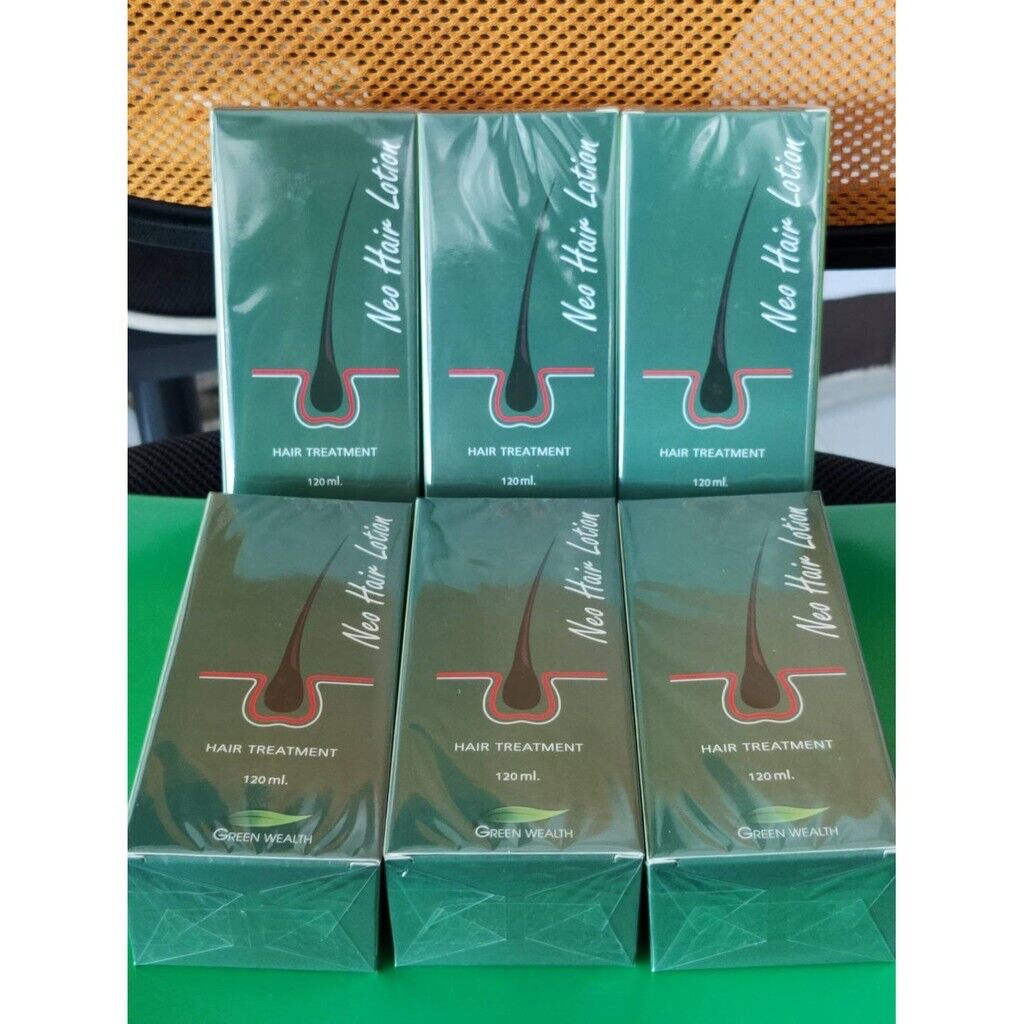 6x Neo Hair Lotion Root Treatment Nutrients for Loss Hair, Longer Hair 120 ml